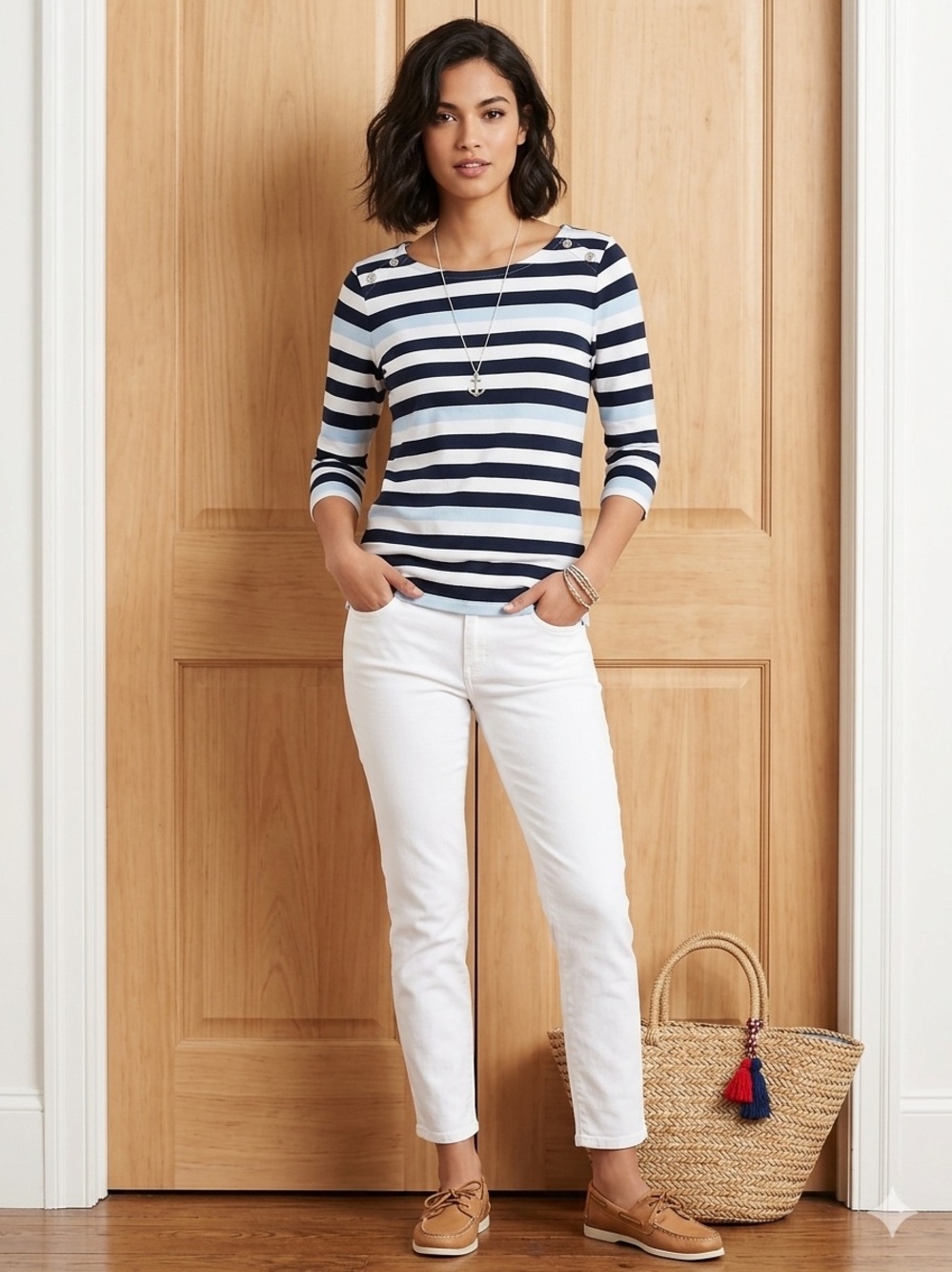 Tommy Hilfiger Striped Nautical Top Large